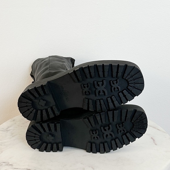 NEW Sam Edelman Lerue Lug Sole Faux Leather High Shaft Boot Size 6 - Picture 13 of 13